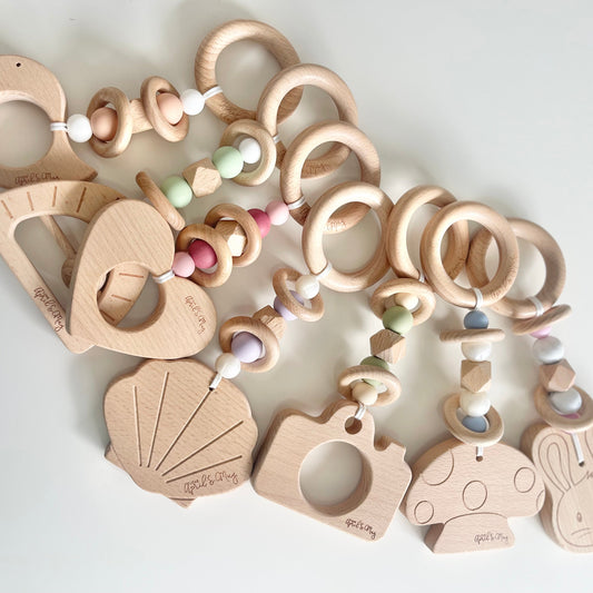 Beechwood Keepsake Teether & Rattle