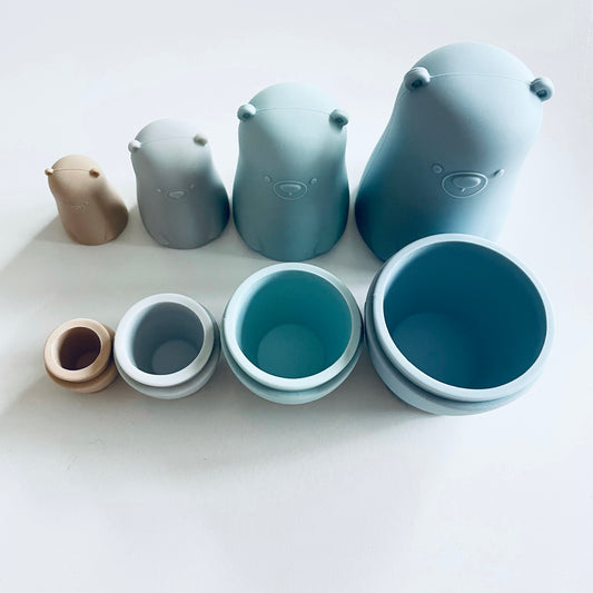 Silicone Bear Nesting Toy image 1