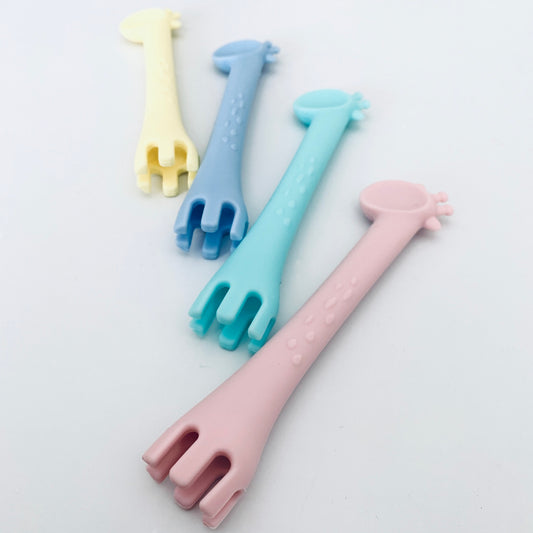 Silicone Cutlery - Baby Sporks and Spoons image 1
