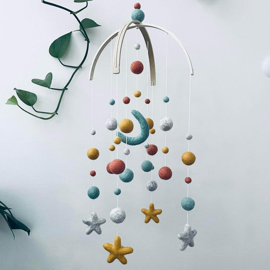 Moon & Stars Baby Mobile image 0