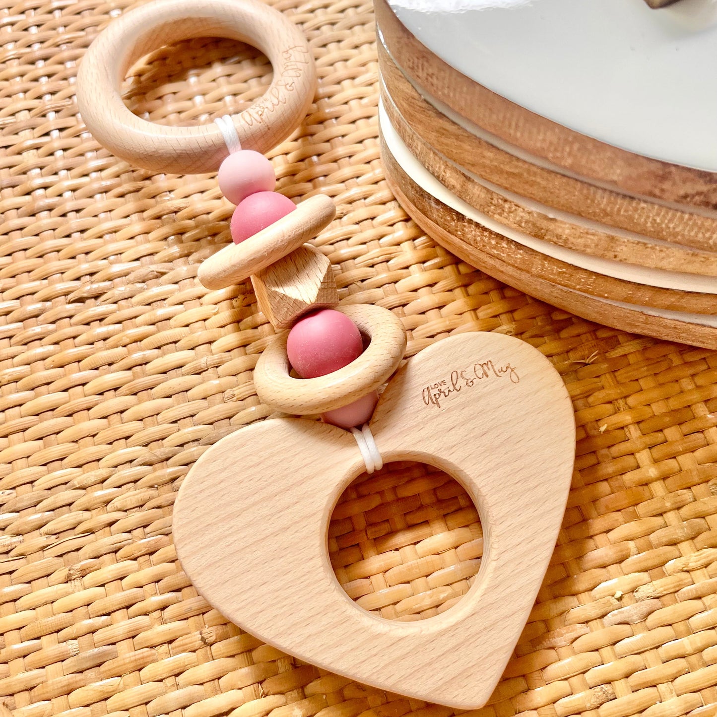 Beechwood Keepsake Teether & Rattle