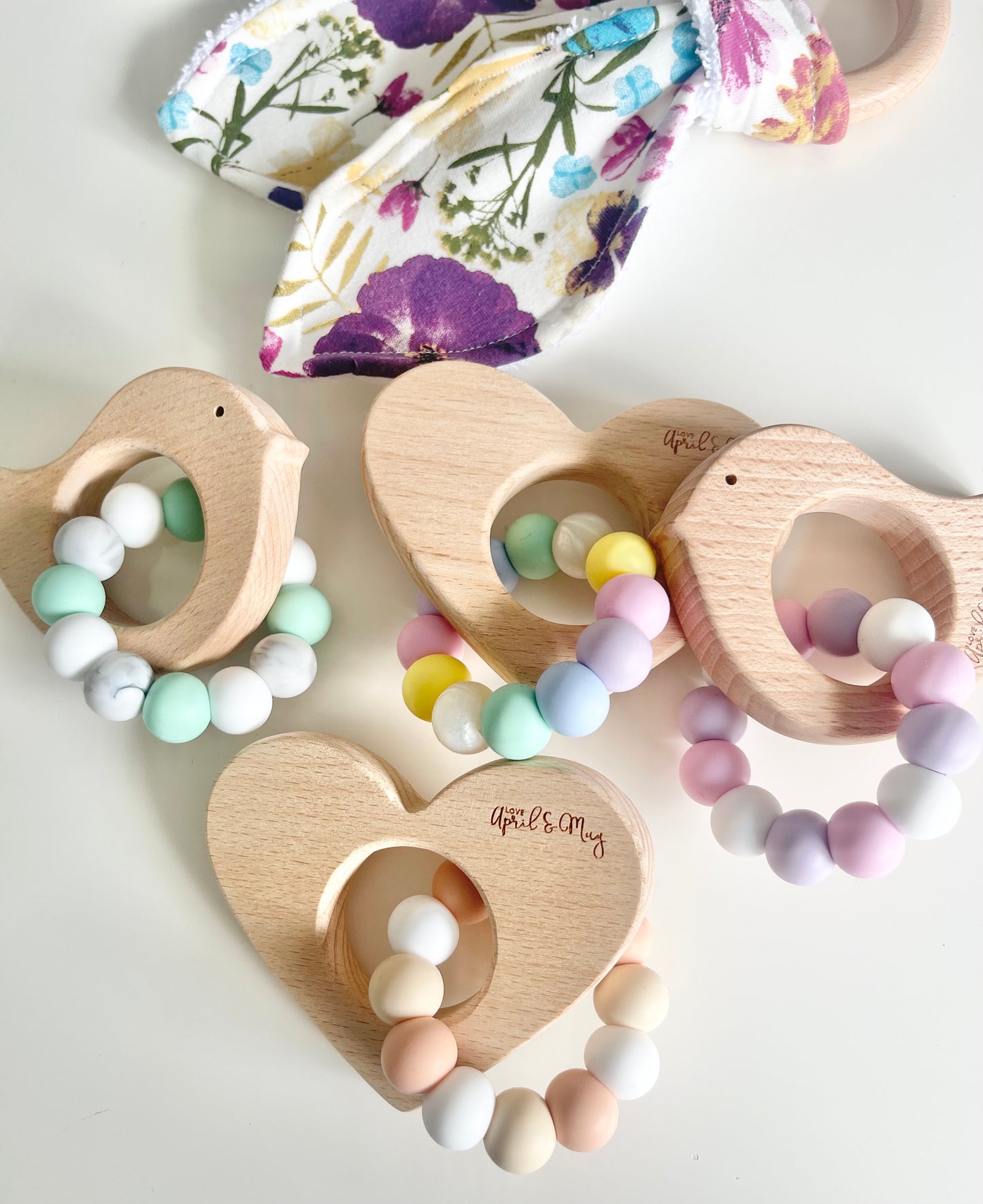 Beechwood Shape Teether (W)