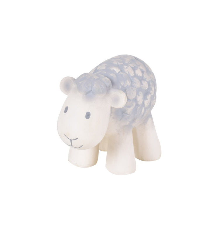 Tikiri Natural Rubber Bath Toy - Teether - Rattle - Sheep image