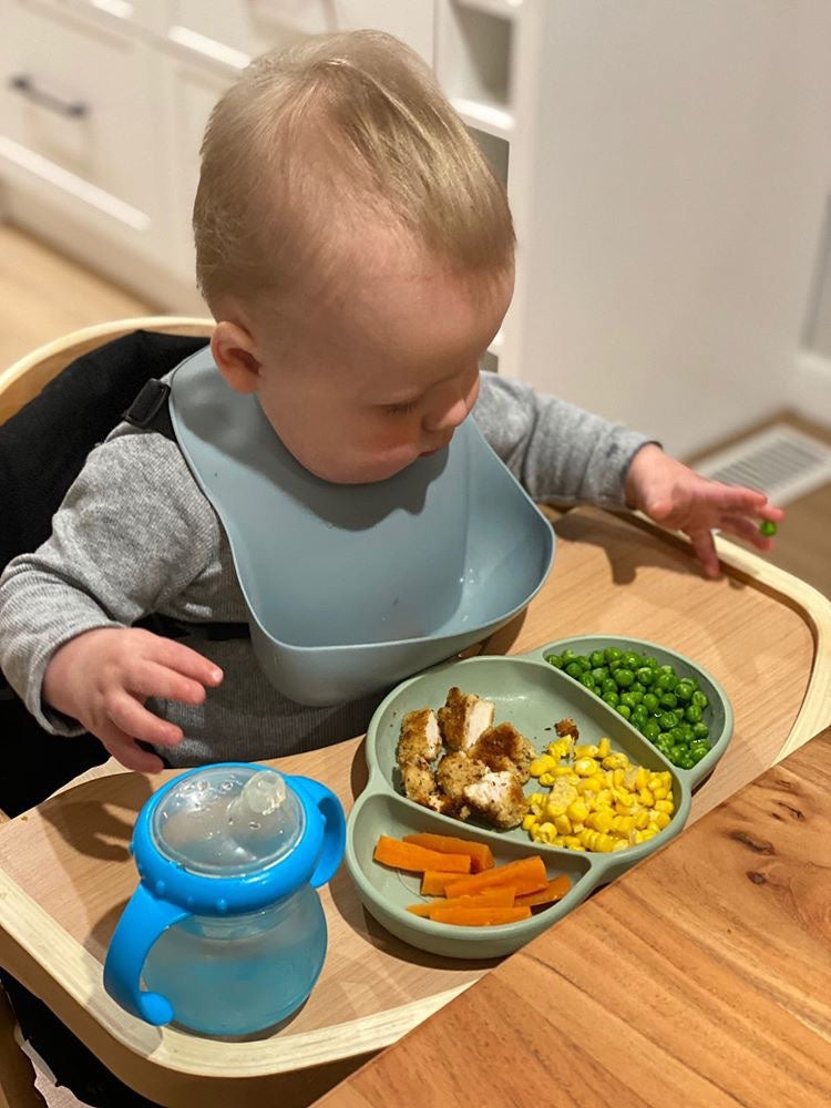 Silicone Scoop Bibs- Mustard image 2