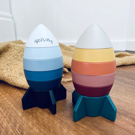 Silicone Rocket Stacking Towers image 0