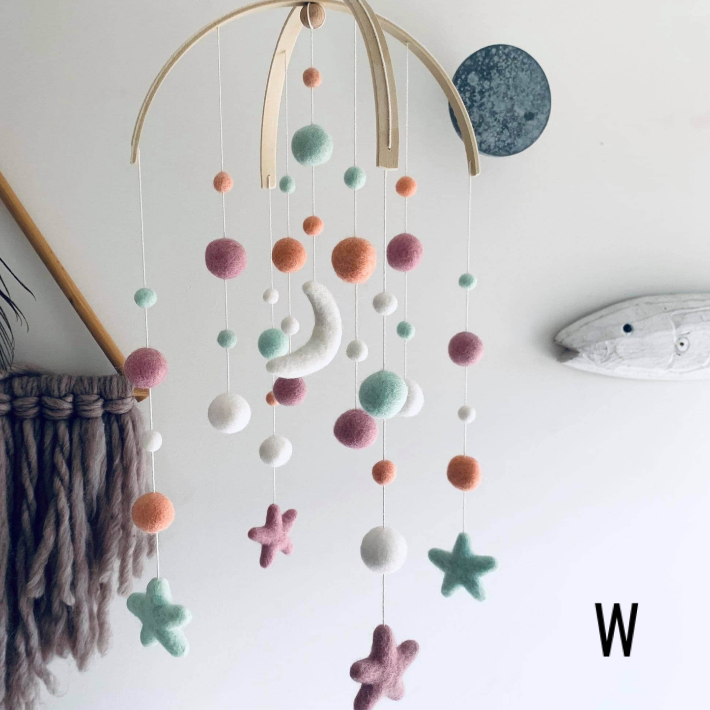 Moon & Stars Baby Mobile image 23