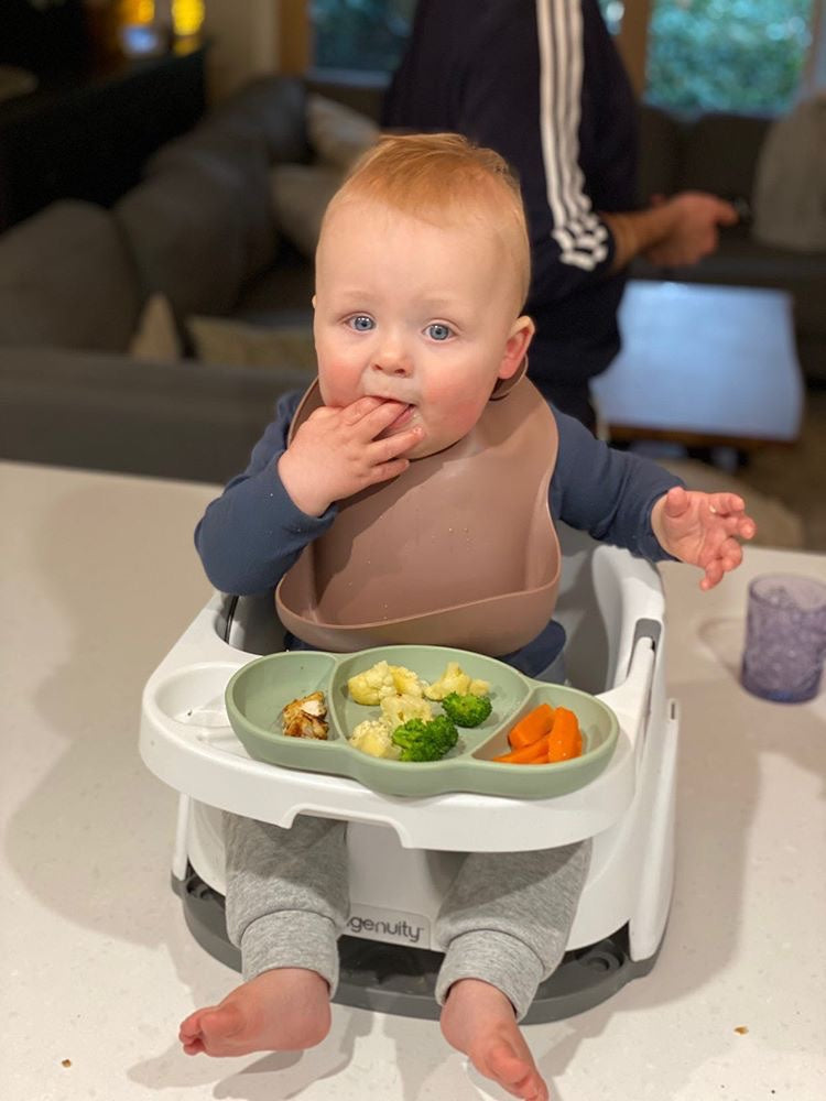 Silicone Scoop Bibs- Mustard image 3