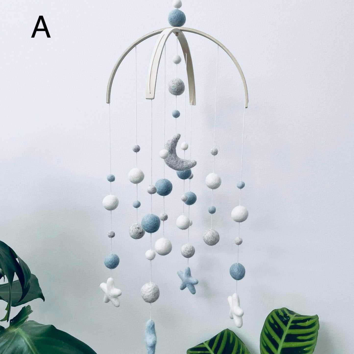 Moon & Stars Baby Mobile image 1