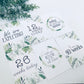 Pregnancy & Baby Milestone Cards- set of 29 cards - Pregnancy- Green Ferny Leaves image
