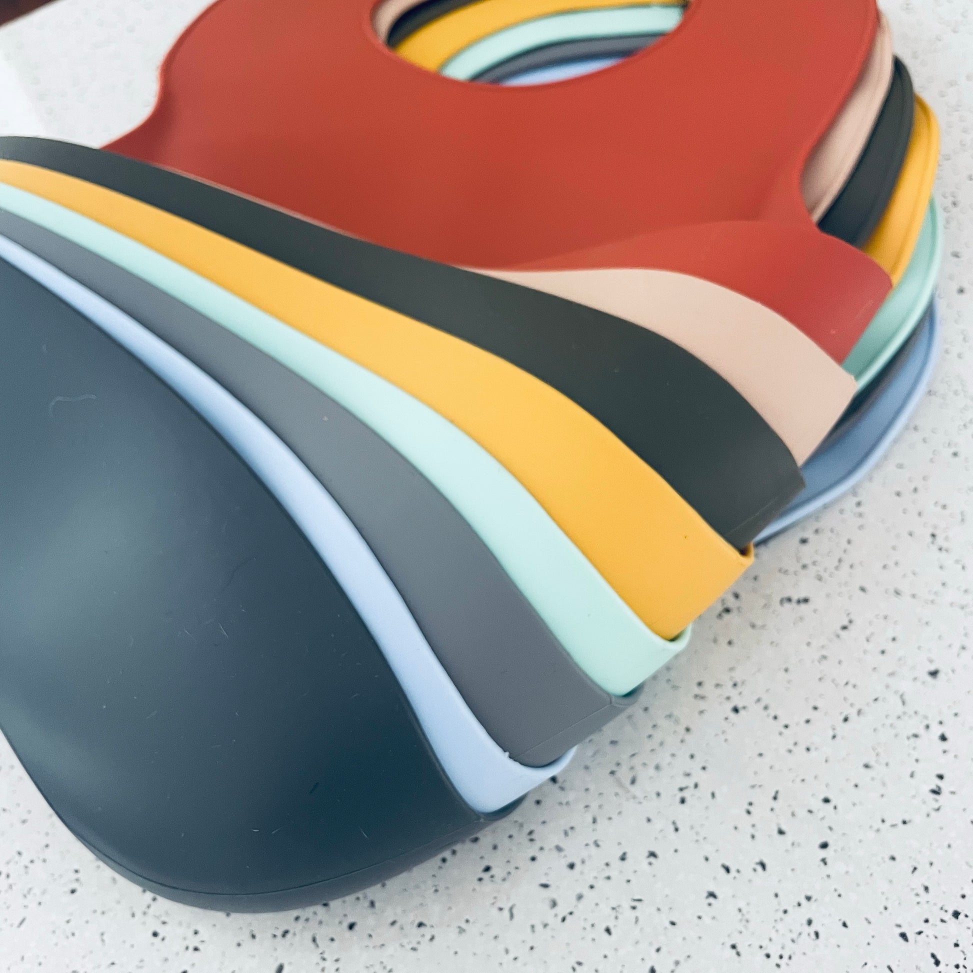 Silicone Scoop Bibs- Mustard - Mustard image