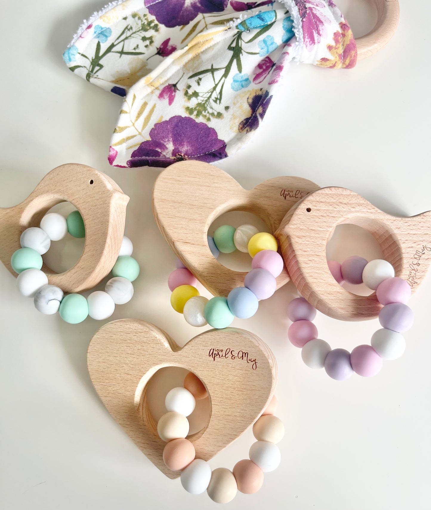 Beechwood Shape Teether (W)