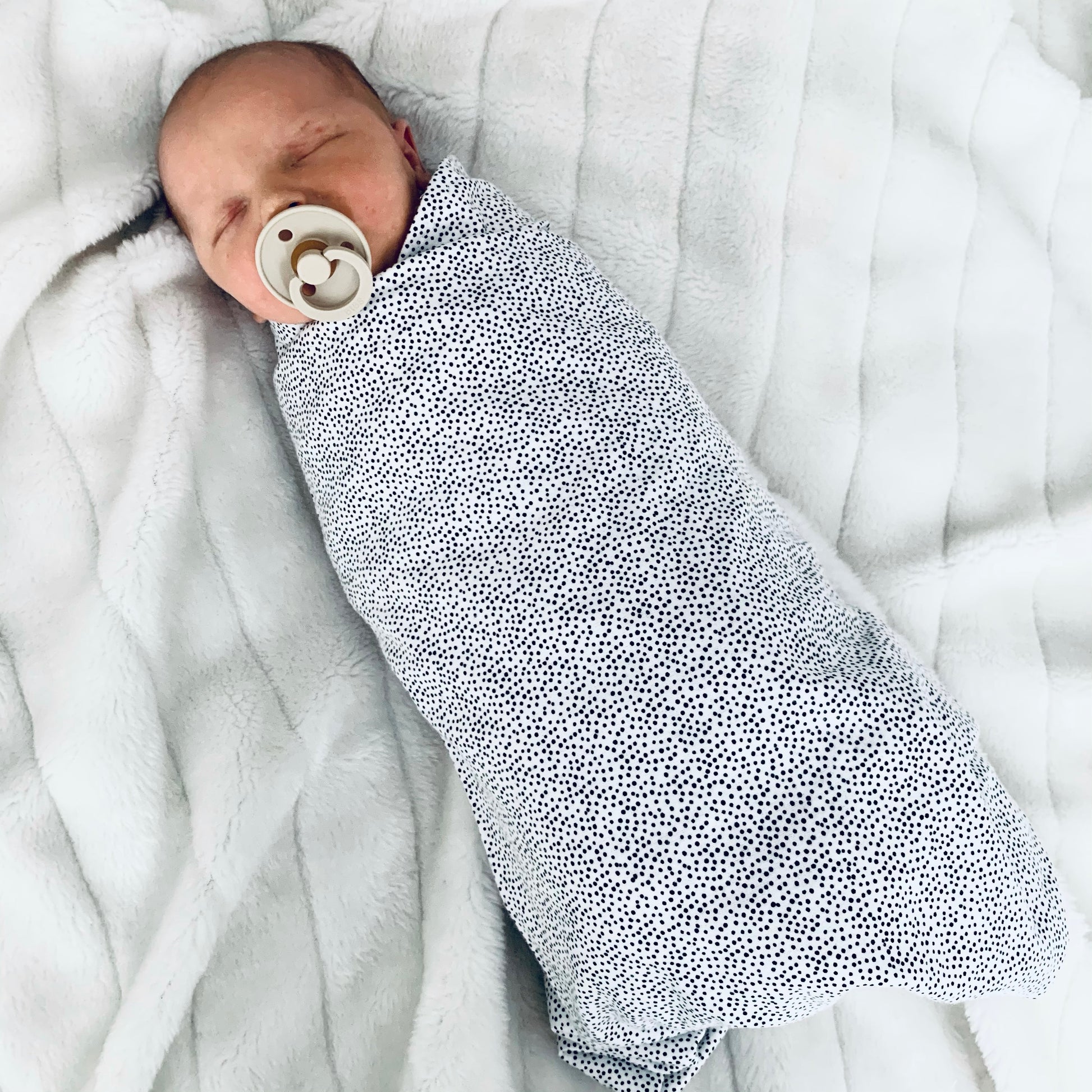 Flannelette Swaddles - R - Soft Blue image