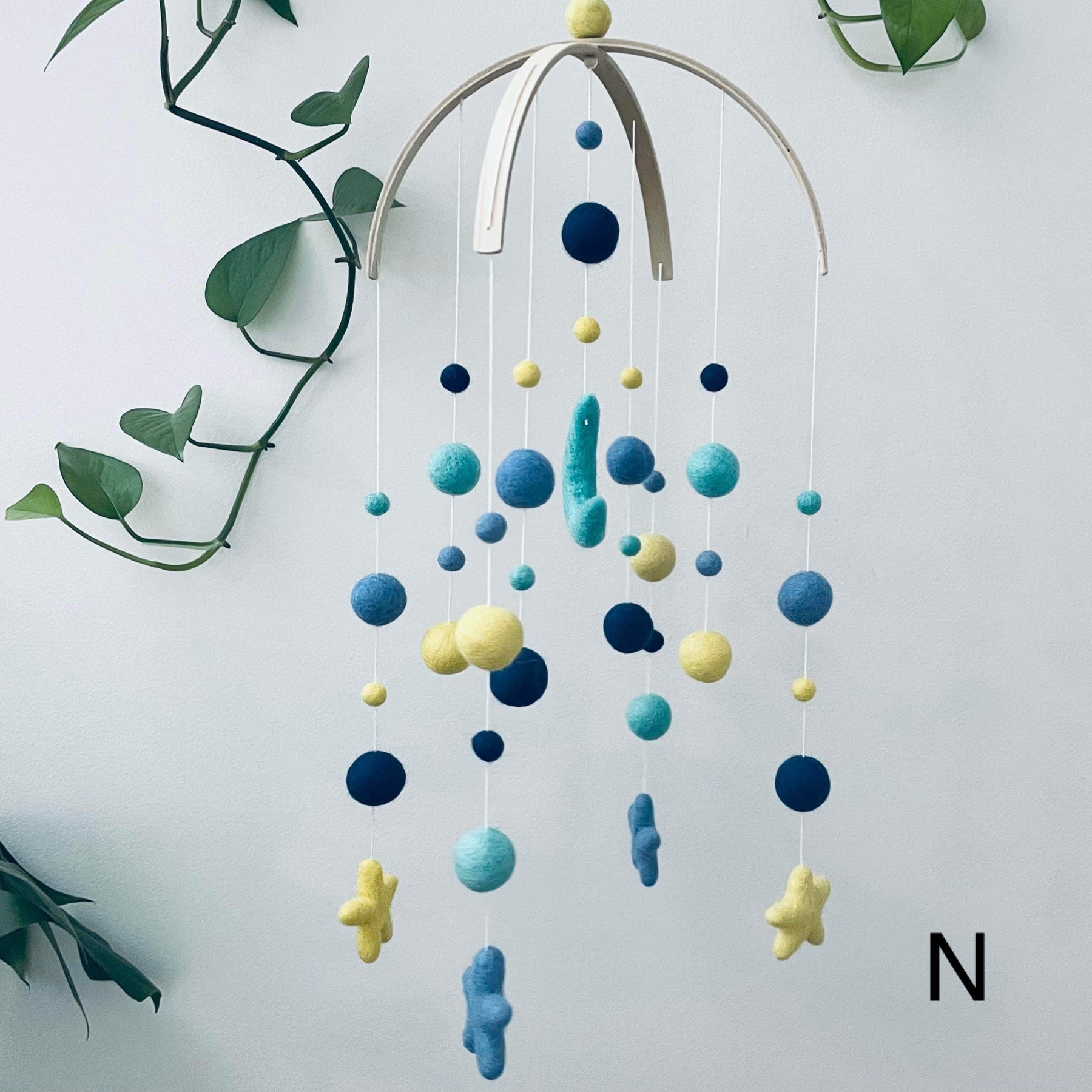 Moon & Stars Baby Mobile image 14