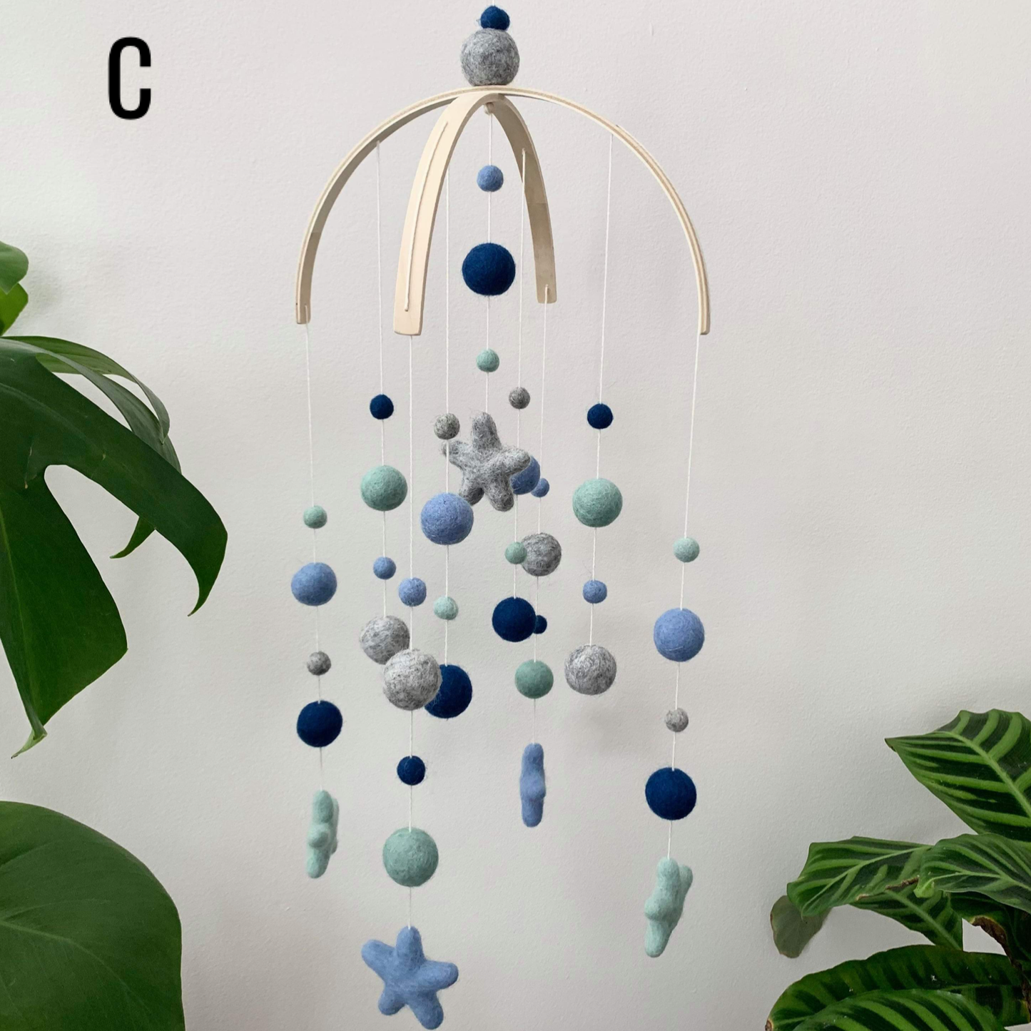 Moon & Stars Baby Mobile image 3