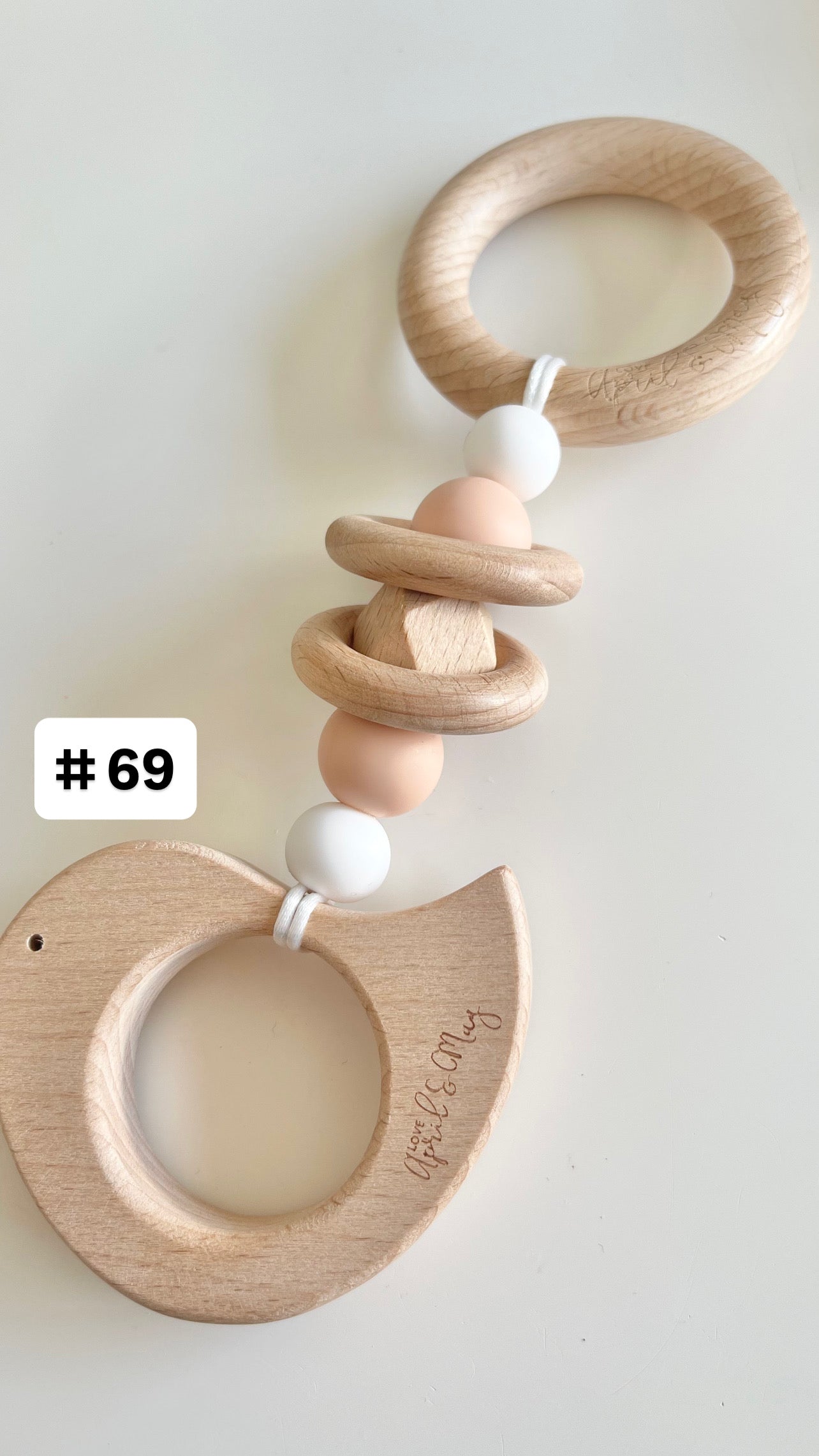 READY TO SHIP - Keepsake Teether & Rattle