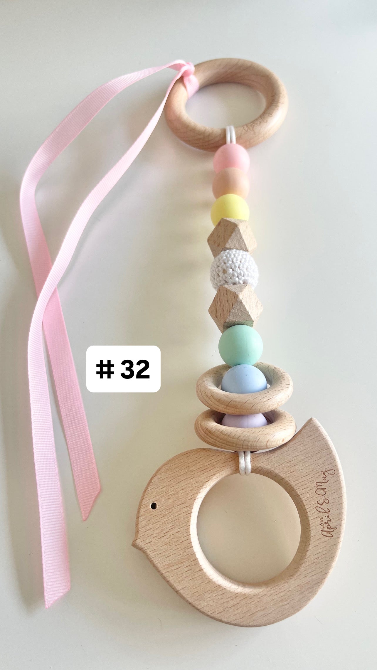READY TO SHIP - Pram Play Teether & Rattle