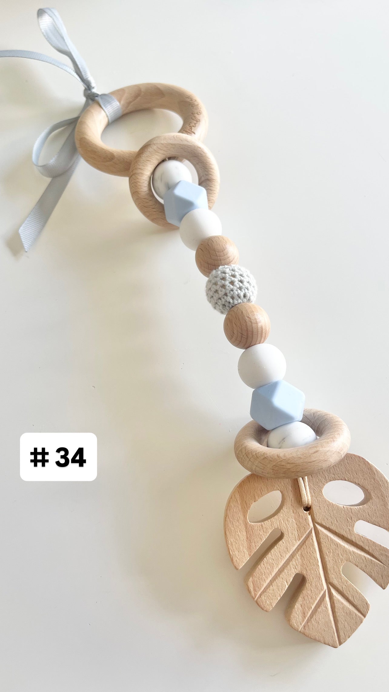 READY TO SHIP - Pram Play Teether & Rattle