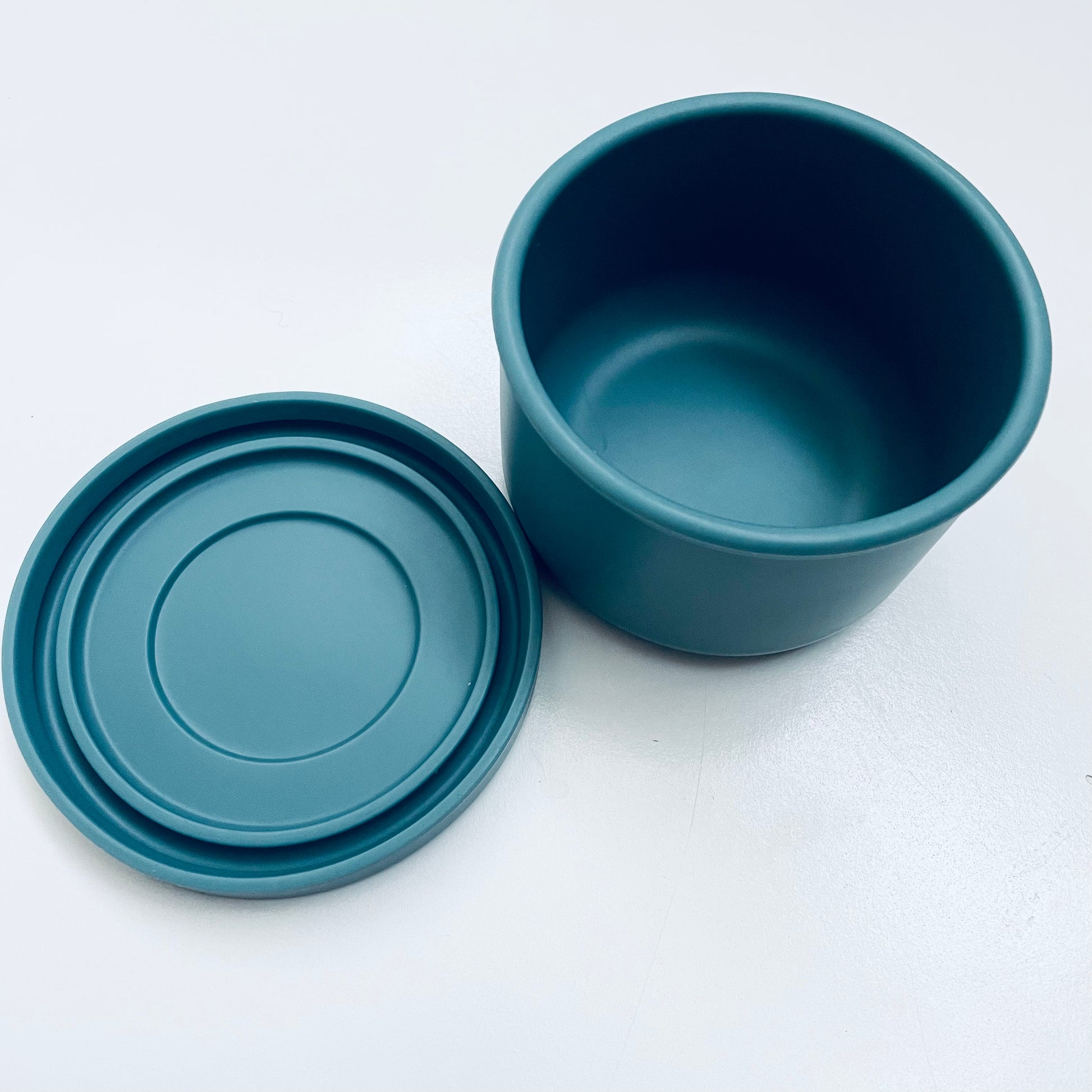 Silicone Snack Bowl - Dusty Blue image