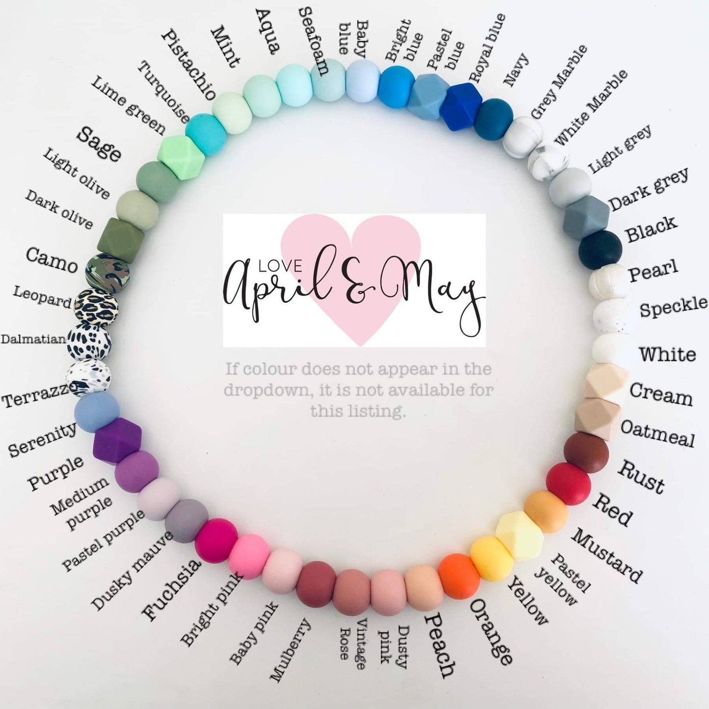 Personalised Dummy chain & Teething ring Set image 13