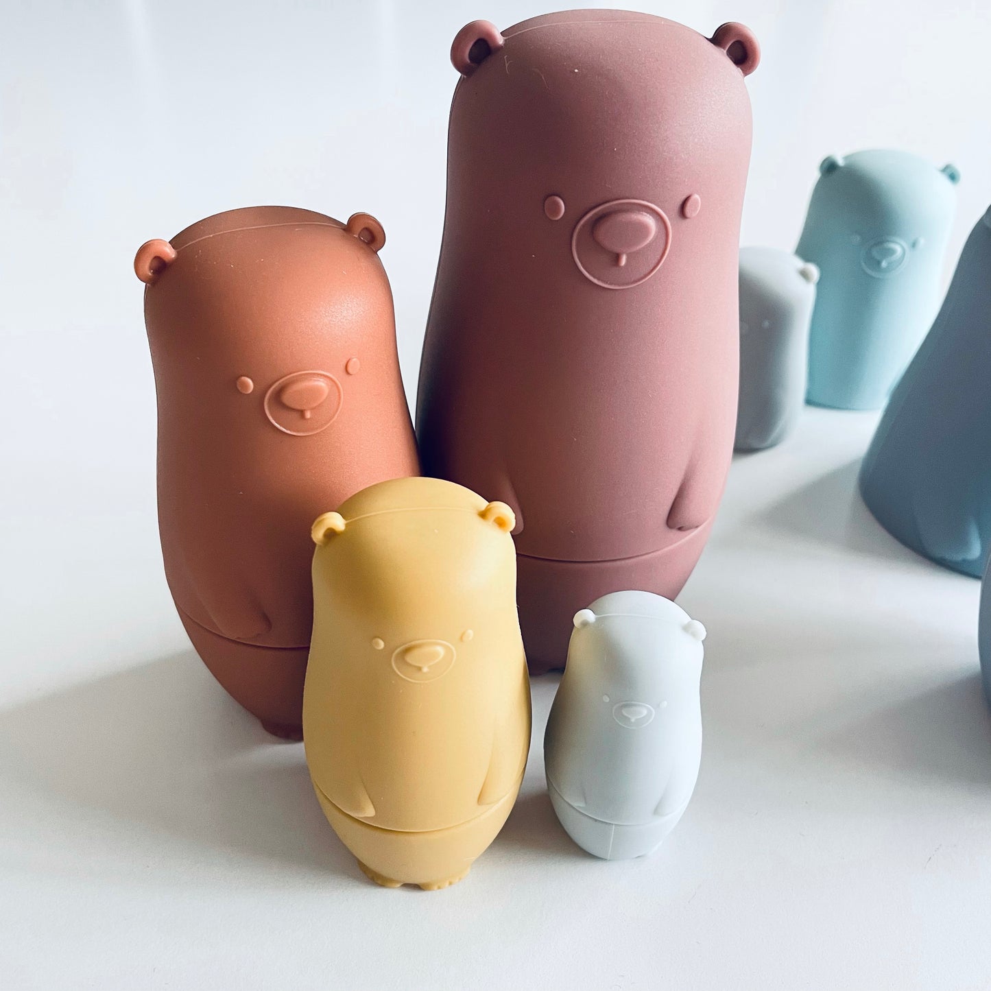 Silicone Bear Nesting Toy image 9