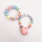 Personalised Dummy chain & Teething ring Set image 10